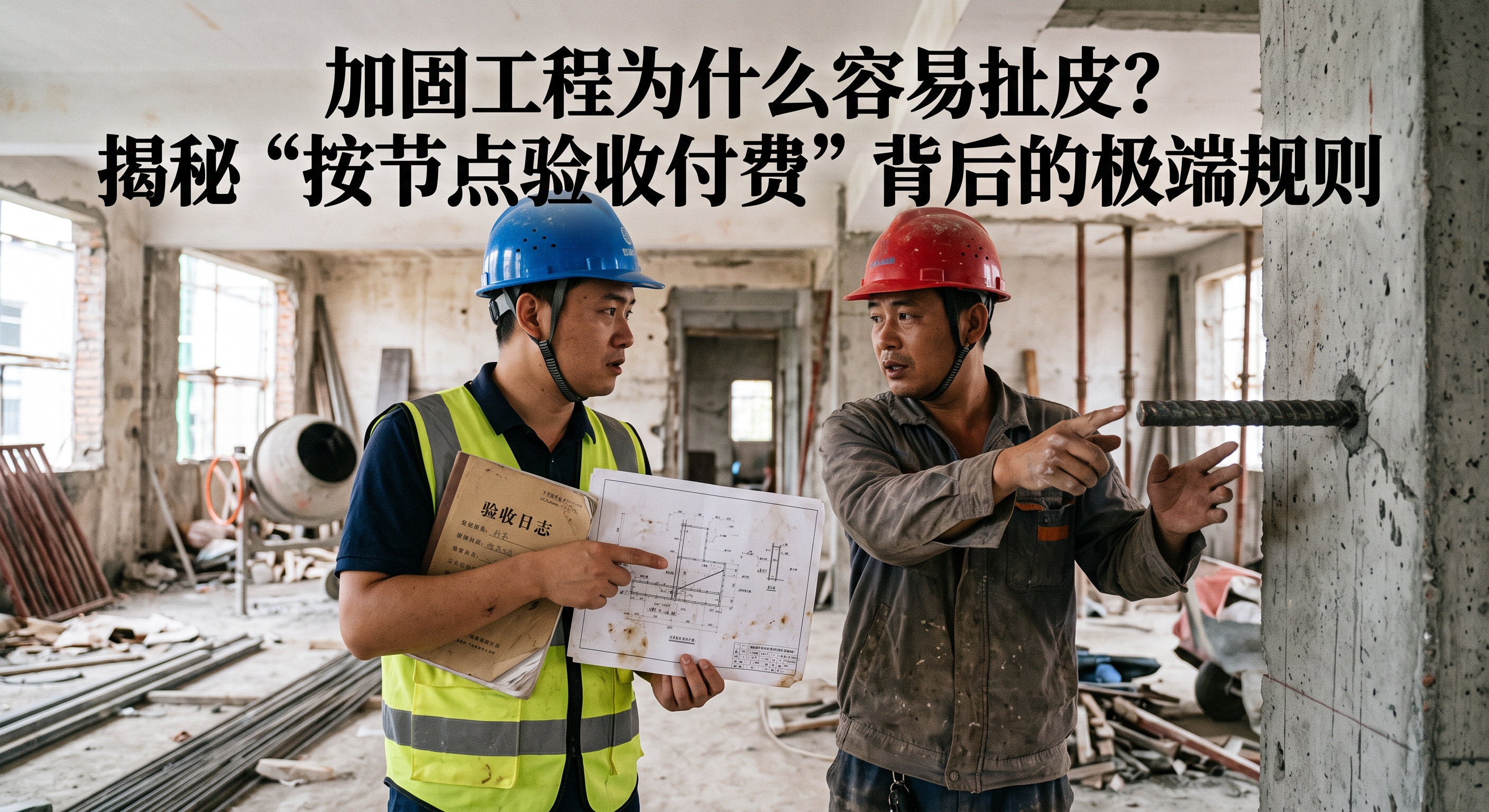 加固工程为什么容易扯皮?揭秘“按节点验收付费”背后的极端规则
